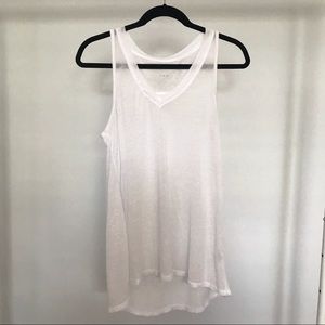 Oversized white tank